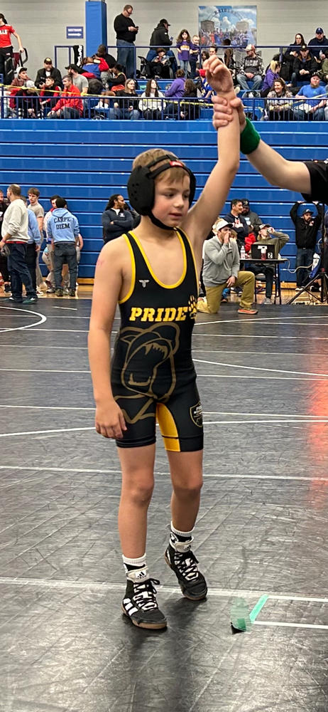 Mystery Wrestling Singlet - Customer Photo From Ashley Carroll